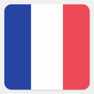 Vlag van Frankrijk, Tricolor National Flag Vierkante Sticker