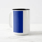 Vlag van Frankrijk Tweekleurige Koffiemok (Voorkant links)