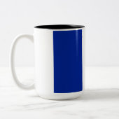 Vlag van Frankrijk Tweekleurige Koffiemok (Links)