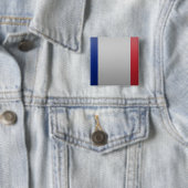 Vlag van Frankrijk Vierkante Button 5,1 Cm (In situ)