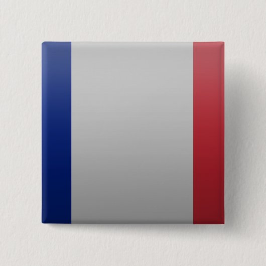 Vlag van Frankrijk Vierkante Button 5,1 Cm (Voorkant)