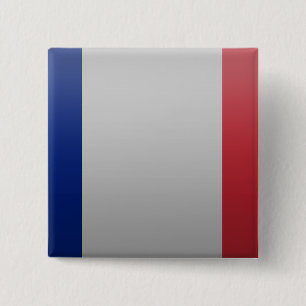 Vlag van Frankrijk Vierkante Button 5,1 Cm