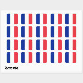 Vlag van Frankrijk Vierkante Sticker (Vel)