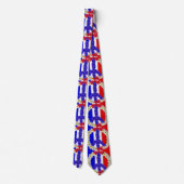 vlag van Frankrijk vredesteken Stropdas (Achterkant)