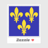 Vlag van Frankrijk (XIV-XVI) Sticker (Vel)