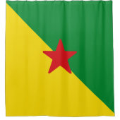 Vlag van Frans-Guyana Douchegordijn (Voorkant)