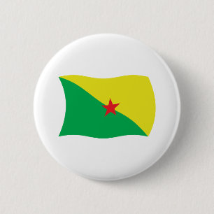 Vlag van Frans-Guyana knop Ronde Button 5,7 Cm