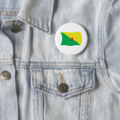 Vlag van Frans-Guyana knop Ronde Button 5,7 Cm (In situ)