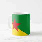 Vlag van Frans-Guyana Koffiemok (Voorkant links)