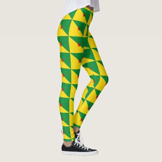 Vlag van Frans-Guyana Leggings (Rechts)