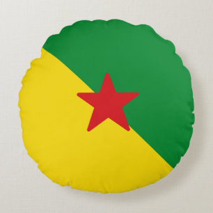 Vlag van Frans-Guyana Rond Kussen