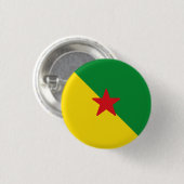 Vlag van Frans-Guyana Ronde Button 3,2 Cm (Voorkant /achterkant)