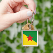 Vlag van Frans-Guyana Sleutelhanger (Hand)