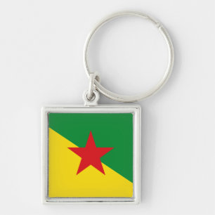 Vlag van Frans-Guyana Sleutelhanger