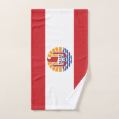 Vlag van Frans-Polynesië Bad Handdoek (Handdoek)