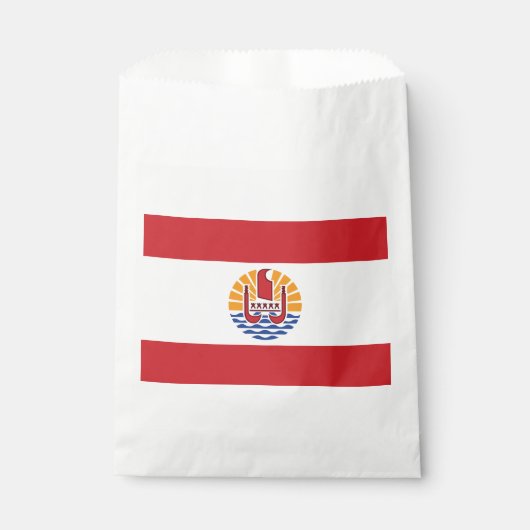 Vlag van Frans-Polynesië Bedankzakje (Voorkant)