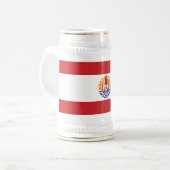 Vlag van Frans-Polynesië Bierpul (Voorkant links)