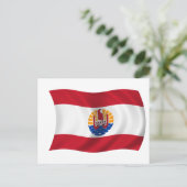 Vlag van Frans-Polynesië Briefkaart (Staand voorkant)