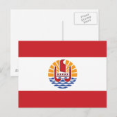 Vlag van Frans-Polynesië Briefkaart (Voorkant / Achterkant)