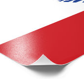 Vlag van Frans-Polynesië Foto Afdruk (Hoek)