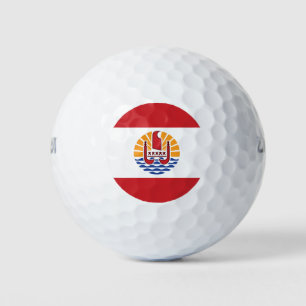 Vlag van Frans-Polynesië Golfballen