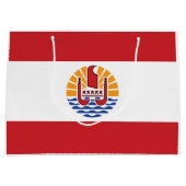 Vlag van Frans-Polynesië Groot Cadeauzakje (Voorkant)