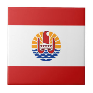 Vlag van Frans-Polynesië Keramische Tegel Tegeltje