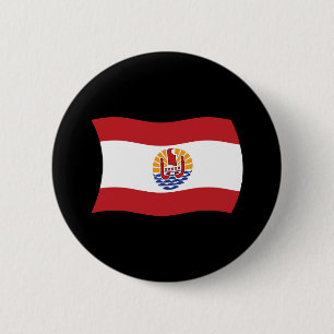 Vlag van Frans-Polynesië knop Ronde Button 5,7 Cm