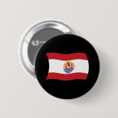 Vlag van Frans-Polynesië knop Ronde Button 5,7 Cm (Voorkant /achterkant)