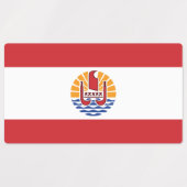 Vlag van Frans-Polynesië Labels (Design 1)