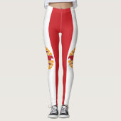 Vlag van Frans-Polynesië Leggings (Voorkant)