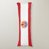 Vlag van Frans-Polynesië Lichaamskussen (Voorkant Verticaal)