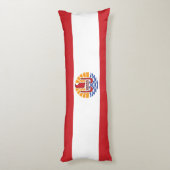Vlag van Frans-Polynesië Lichaamskussen (Achterkant (Verticaal))