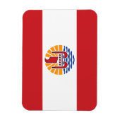 Vlag van Frans-Polynesië Magneet (Verticaal)