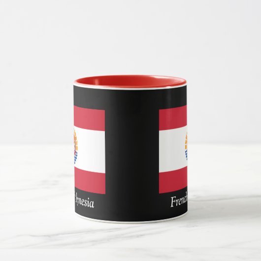 Vlag van Frans-Polynesië Mok (Midden)