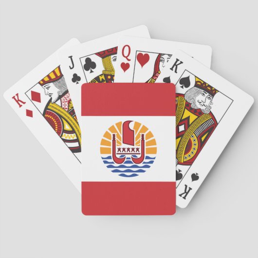 Vlag van Frans-Polynesië Pokerkaarten (Achterkant)