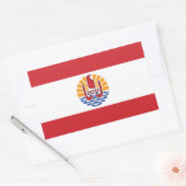 Vlag van Frans-Polynesië Rechthoekige Sticker (Envelop)