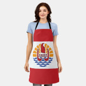 Vlag van Frans-Polynesië Schort (Gedragen)