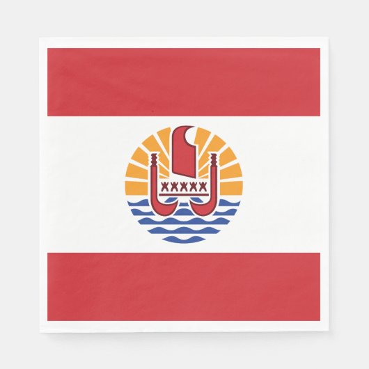 Vlag van Frans-Polynesië Servet (Voorkant)