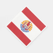 Vlag van Frans-Polynesië Servet (Hoek)