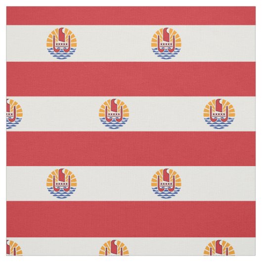 Vlag van Frans-Polynesië Stof (Swatch)