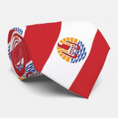 Vlag van Frans-Polynesië Stropdas (Opgerold)