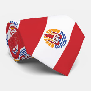 Vlag van Frans-Polynesië Stropdas