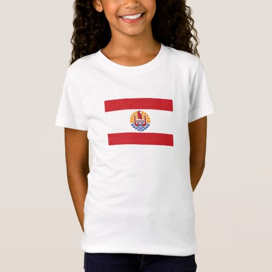 Vlag van Frans-Polynesië T-shirt (Voorkant)