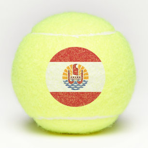 Vlag van Frans-Polynesië Tennisballen