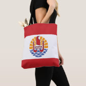 Vlag van Frans-Polynesië Tote Bag (Dichtbij)