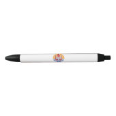 Vlag van Frans-Polynesië Zwarte Inkt Pen (Voorkant)