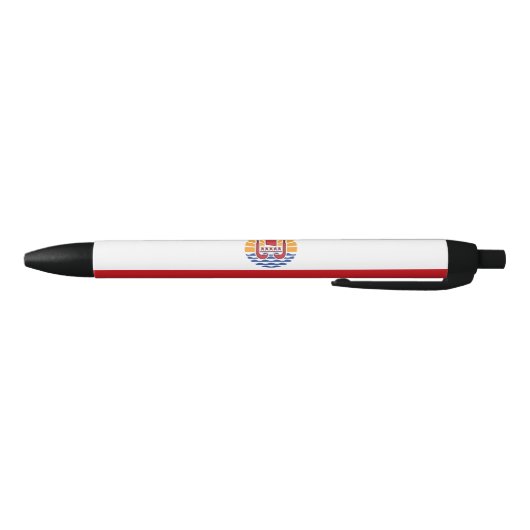 Vlag van Frans-Polynesië Zwarte Inkt Pen (Bodem)