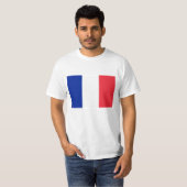 Vlag van Frans Tricolor Drapeau Français T-shirt (Voorkant volledig)