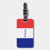 Vlag van Frans Tricolore Bagagelabel (Voorkant verticaal)